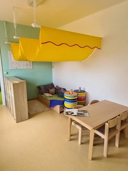 Leseecke in der Kita Drohndorf
