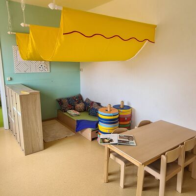 Leseecke in der Kita Drohndorf