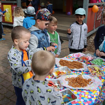 Am Kindertag gab es Snacks ganz nach dem Geschmack der Kinder.