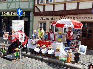 Der Stand der AWO in der P&ouml;lkenstra&szlig;e in Quedlinburg.