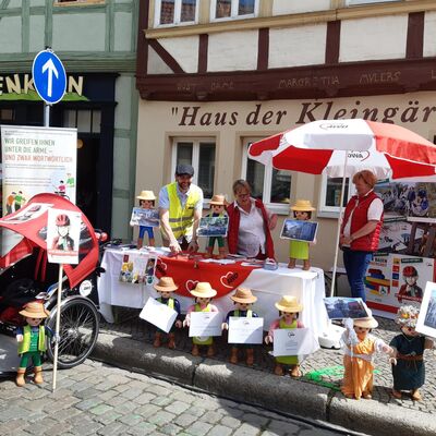 Der Stand der AWO in der Pölkenstraße in Quedlinburg.