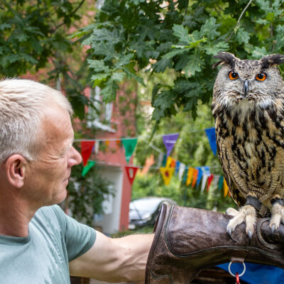 Dirk Alig mit Uhu Locke (2)