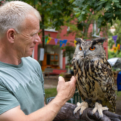 Dirk Alig mit Uhu Locke