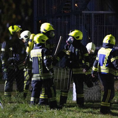 Feuerwehrbung im AWO Familien- und Pflegezentrum