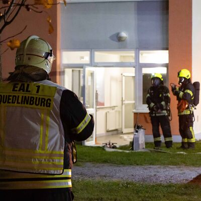 Feuerwehrbung im AWO Familien- und Pflegezentrum