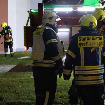 Feuerwehrbung im AWO Familien- und Pflegezentrum