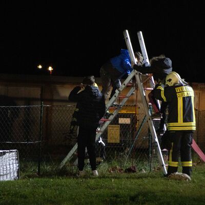 Feuerwehrbung im AWO Familien- und Pflegezentrum