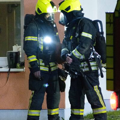 Feuerwehrbung im AWO Familien- und Pflegezentrum