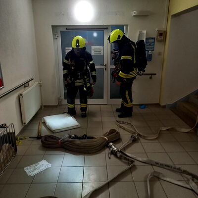 Brandschutzbung im AWO Familien- und Pflegezentrum