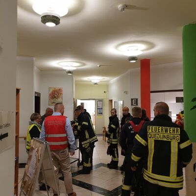 Brandschutzbung im AWO Familien- und Pflegezentrum