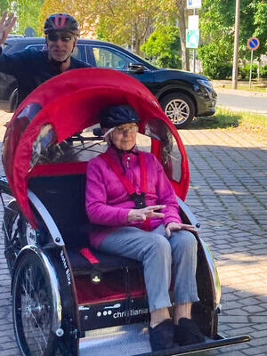 Die e-Rikscha macht allen Freude