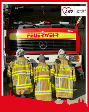 AWO Kind-Eltern-Zentrum »Lotte Lemke« besucht die Feuerwehr Rieder