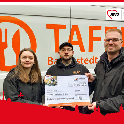 Stadtwerke unterstützen die Tafel im Landkreis Harz