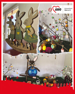 Der Osterhase hat die Tagesgruppe annektiert.