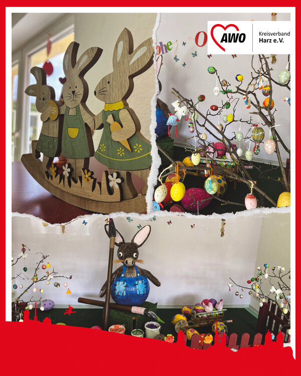 Der Osterhase hat die Tagesgruppe annektiert.
