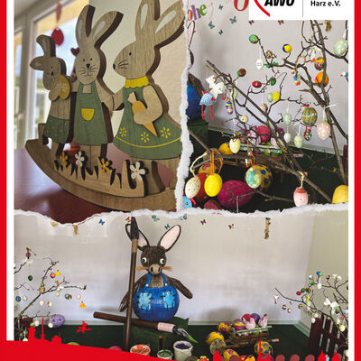 Der Osterhase hat die Tagesgruppe annektiert.