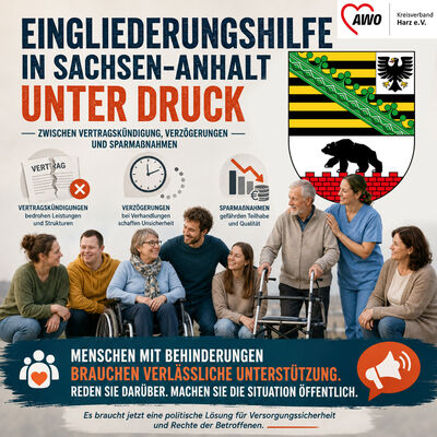 Ein Appell zur aktuelle Situation in Sachsen-Anhalt  Eingliederungshilfe zwischen Vertragsk&uuml;ndigung, Verz&ouml;gerungen und Sparma&szlig;nahmen