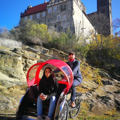 e-Rikscha am Schloss