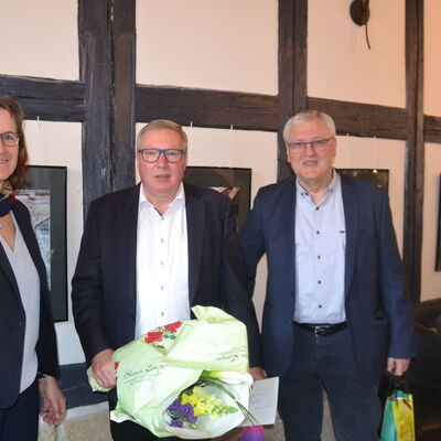 Andreas Steppuhn mit Dr. Franziska Kersten (MdB) und Jürgen Bentzius )